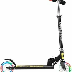 Discount 🎁 DADDYCHILD Scooters For Kids 2 Wheel Folding Kick Scooter For 👧 Girls Boys Ages 3+ To Teen, Fold-to-Carry, Lightweight, Portable Scooter With Motion-Activated Light-up Wheels, And Adjustable Handlebars Blue 🥰 -Scooters & Equipment Sales 312AjQo3gUL. AC