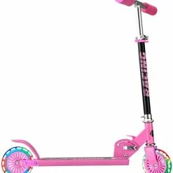 Discount 🎁 DADDYCHILD Scooters For Kids 2 Wheel Folding Kick Scooter For 👧 Girls Boys Ages 3+ To Teen, Fold-to-Carry, Lightweight, Portable Scooter With Motion-Activated Light-up Wheels, And Adjustable Handlebars Blue 🥰 -Scooters & Equipment Sales 312Iu1FLp9L. AC