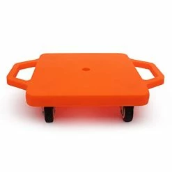 Cheapest ๐ Joonly Kids Sitting Scooter Board With Universal Wheels Safety Plastic Scooter For Kids Ages 6-12 Manual Sport Scooters With Handles For Gym Class Orange ๐