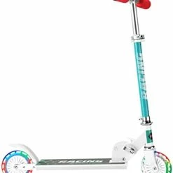 Discount 🎁 DADDYCHILD Scooters For Kids 2 Wheel Folding Kick Scooter For 👧 Girls Boys Ages 3+ To Teen, Fold-to-Carry, Lightweight, Portable Scooter With Motion-Activated Light-up Wheels, And Adjustable Handlebars Blue 🥰 -Scooters & Equipment Sales 31mit4UGrL. AC