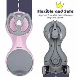 Cheapest 😀 BABY JOY Wiggle Car For Kids, Swing Car With LED Flashing Wheels, No Batteries, Gears Or Pedals, Uses Twist, Turn, Wiggle Movement To Steer, Ride-on Toy For Boys 👧 Girls 3 Year Old And Up (Pink) 🎁 -Scooters & Equipment Sales 413xwCLS6uL