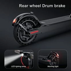 Coupon 🧨 Aovowheel ES7 Electric Scooter Adults, 8.5" Solid Tires, 350W Motor, 25 Miles Range, 17 Mph Folding Commuter Electric Scooter For Adults 🎉 -Scooters & Equipment Sales 414MBXYq4WL