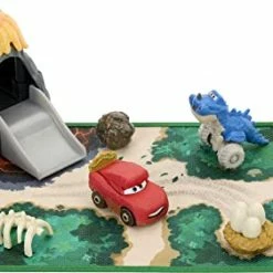 Best reviews of 👍 Disney Cars Toys ​Disney And Pixar’s Cars Toys | Mini Racers On-The-Go Dino Park Playset With 2 Mini Vehicles, Accessories And Portable Case, Toy Gift For Kid 🔔