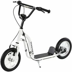 Coupon 💯 Aosom Youth Scooter Front And Rear Caliper Dual Brakes 12-Inch Inflatable Front Wheel Ride On Toy For Age 5+ Blue 🎉 -Scooters & Equipment Sales 415nGvEqOL. AC
