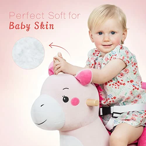 Outlet π Labebe - Baby Rocking Horse, Ride Unicorn, Kid Ride On Toy For 6 Month-3 Year Old, Infant (Boy Girl) Plush Animal Rocker, Toddler/Child Stuffed Ride Toy (Pink) β 4 Outlet π Labebe - Baby Rocking Horse, Ride Unicorn, Kid Ride On Toy For 6 Month-3 Year Old, Infant (Boy Girl) Plush Animal Rocker, Toddler/Child Stuffed Ride Toy (Pink) β - Image 2