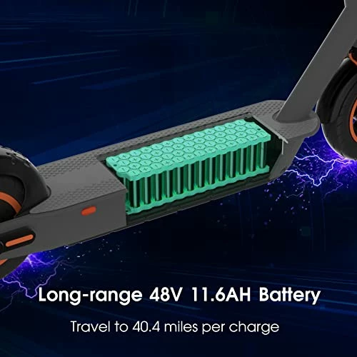 Buy ๐ Hiboy S2 MAX Electric Scooter, Upgraded 500W Motor, 40.4 Miles Range&19 MPH, 10'' Pneumatic Tires, Double Braking System, Portable And Foldable Commuting Electric Scooter For Adults Black ๐ 8 Buy ๐ Hiboy S2 MAX Electric Scooter, Upgraded 500W Motor, 40.4 Miles Range&19 MPH, 10'' Pneumatic Tires, Double Braking System, Portable And Foldable Commuting Electric Scooter For Adults Black ๐ - Image 6