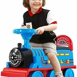 Wholesale 🔥 JOYLDIAS Toddler Ride On Train, Push Cars For Toddlers With Led Lights, Train Horn And Storage, Blue 👏 -Scooters & Equipment Sales 418Kbs8o3DL. AC