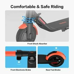 Cheap 🛒 Segway Ninebot ES1L Electric Kick Scooter- 250W Motor, 12.4 Miles Range & 12.4 MPH, 8" Inner-Support Hollow Tires, Dual Brakes & Front Suspension, W. Capacity 220lbs, Commuting E Scooter Adults 👏 -Scooters & Equipment Sales 418h2eyvdmL