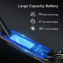 Coupon 🧨 Aovowheel ES7 Electric Scooter Adults, 8.5" Solid Tires, 350W Motor, 25 Miles Range, 17 Mph Folding Commuter Electric Scooter For Adults 🎉 -Scooters & Equipment Sales 418yU3hXVkL