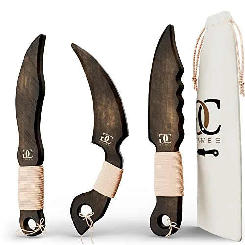 Promo β GC HOME GAMES CG Games Engaging Wooden Knives For Kids -3 Pack Eco-Friendly Handmade Wooden Toy Swords For Kids Aged 5 And Up -Durable, Safe, Chemical Free Outdoor Play Equipment For Kids. Bonus! Unique Bag π 3 Promo β GC HOME GAMES CG Games Engaging Wooden Knives For Kids -3 Pack Eco-Friendly Handmade Wooden Toy Swords For Kids Aged 5 And Up -Durable, Safe, Chemical Free Outdoor Play Equipment For Kids. Bonus! Unique Bag π