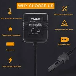 Cheapest 😉 Voyaux 12 Volt Battery Charger For All Power Wheels 12-Volt Ride-on Toys, For Fisher-Price Using The Gray Battery Or The Orange Top Batter 🥰 -Scooters & Equipment Sales 41FmYUCqzIL