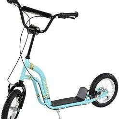 Coupon 💯 Aosom Youth Scooter Front And Rear Caliper Dual Brakes 12-Inch Inflatable Front Wheel Ride On Toy For Age 5+ Blue 🎉 -Scooters & Equipment Sales 41GBJcpnbL. AC