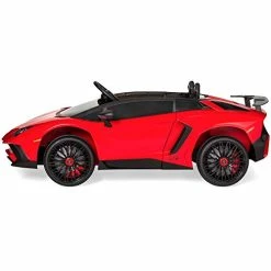 Brand new 🎉 Best Choice Products Kids 12V Ride On Lamborghini Aventador SV Sports Car Toy W/ Parent Control, AUX Cable, 2 Speeds, LED Lights, Sounds - R 👍 -Scooters & Equipment Sales 41I1HmVmMfL