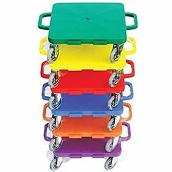 Scooters & Equipment Sales 4 Promo π― Cosom Scooter Board Set, 16 Inch Premium Sit & Scoot Board With 4 Inch Non-Marring Performance Wheels, Double Race Bearings, & Safety Handles, Physical Education Class Equipment, Assorted Colors π