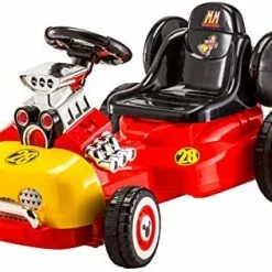 Promo 👏 Kid Trax Disney Kids Mickey Roadster Racer Go-Cart Ride On Toy, 6 Volt, Kids 3-5 Years Old, Max Weight 55 Lbs, Single Rider, Battery And Charger Included, Re 😉 -Scooters & Equipment Sales 41JNHZbMkRL. AC