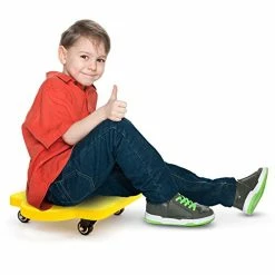 Best reviews of 😉 11.5" Gym Class Super Scooters Sliding Board With Non-Skid Casters And Safety Handles By K-Roo Sports Yellow 🎁 -Scooters & Equipment Sales 41LWaQMFVmL