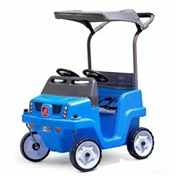 Best Sale 😉 Step2 Side-by-Side Push Around SUV For Kids – Two-Seater Toddler Push Car (1.5-5 Years Old) – Blue Plastic Stroller-Style Car For Fun Family Outings – Easy Stroller Alternativ 😍