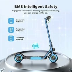 Cheap ⭐ Isinwheel S9Pro Electric Scooter, 350W Motor,8.5 Inch Solid Tires, 17 Miles Range, 19 Mph Folding Commuter Electric Scooter For Adults, Rear Dual Suspension, Dual Braking System & App(Optional Seat) 👍 -Scooters & Equipment Sales 41N5B4SzVSL