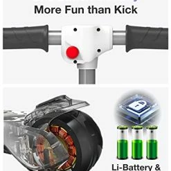 Promo 💯 Elecorange Kid Electric Scooter, Safe Wide Light Up Deck & Wide Wheels, Reliable Thumb Throttle, 3 Adjustable Height, 5Mph Safe Speed, 60min Ride Time, Lightweight, Foldable, Scooter For Kids Ages 3-9 Blu ⭐ -Scooters & Equipment Sales 41O3eYF4MJL