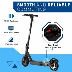 New ⌛ Hiboy KS4 Pro Electric Scooter, 500W Motor, 10" Honeycomb Tires, 25 Miles Long-Range & 19 MPH, Portable And Foldable Commuting Electric Scooter For Adults With Double Braking System(Optional Seat) ⌛ -Scooters & Equipment Sales 41OMXuogzRL