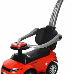Brand new 🧨 Aosom 3 In 1 Push Cars For Toddlers Kid Ride On Push Car Stroller Sliding Walking Car With Horn Music Light Function Secure Bar Ride On Toy For Boy Girl 1-3 Years Old Red 🔥 -Scooters & Equipment Sales 41Q 6PIoaFL. AC