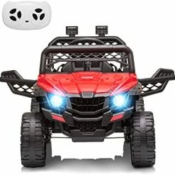 Best deal ✔️ RCtown Trailer For 12V Kids Ride On Car Truck With Parent Remote Control, Spring Suspension, LED Lights, AUX Port, Music (Trailer Only) 😍 -Scooters & Equipment Sales 41Q7N7 hlZL. AC