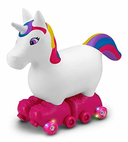Outlet π₯° Kid Trax Silly Skaters Unicorn Toddler Foot To Floor Ride On Toy, Kids 1-3 Years Old, Soft And Inflatable, Single Rider, Light Up LED Rollerskates, White (KT1590) β 3 Outlet π₯° Kid Trax Silly Skaters Unicorn Toddler Foot To Floor Ride On Toy, Kids 1-3 Years Old, Soft And Inflatable, Single Rider, Light Up LED Rollerskates, White (KT1590) β