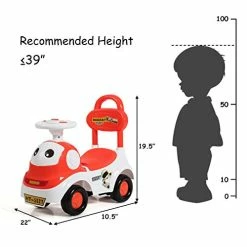 Cheap 🛒 Costzon 3 In 1 Push And Ride Racer For Kids, Sliding Car, Walker & Ride On Toy, Robot Cartoon Pushing Cart W/ Sound, Light, Backrest, Safe Brake, Storage Seat, Gift For Toddler Boys & 👧 Girls (Orange) ❤️ -Scooters & Equipment Sales 41RhgZO9TRL