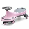 Cheapest 😀 BABY JOY Wiggle Car For Kids, Swing Car With LED Flashing Wheels, No Batteries, Gears Or Pedals, Uses Twist, Turn, Wiggle Movement To Steer, Ride-on Toy For Boys 👧 Girls 3 Year Old And Up (Pink) 🎁 -Scooters & Equipment Sales 41RqCkRlWIL
