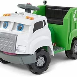 Best Pirce 🥰 Real Rigs Toddler Recycling Truck Interactive Ride On Toy, Kids Ages 1.5-4 Years, 6 Volt Battery And Charger, Sound Effects, 9 Recycling Accessories Include 🎉 -Scooters & Equipment Sales 41T79V5Yj9L. AC