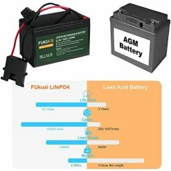 Wholesale 🎁 Fukuai 2000 Cycles Replacement Battery Compatible With Fisher-Price Power Wheels 12-Volt Battery, 12.8V 10Ah LiFePO4 Rechargeable Battery 💯 -Scooters & Equipment Sales 41Vawpc2iML