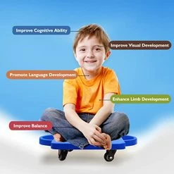 Cheap 🔥 GSE Games & Sports Expert GSE Floor Scooter Board With Handles, Sitting Scooter For Kids Indoor Play Equipment, Fun Scoot Board With Non-Marring Plastic Casters For Children(6 Colors Available) Green 💯 -Scooters & Equipment Sales 41VugyHr6ZL