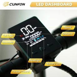 Budget 😀 CUNFON Electric Scooter, 31 Mile Range, 25 MPH Max Speed, 500W Motor, 265lbs Max Load, Adjustable Handlebar Height, Portable & Folding E-Scooter For Adults And Teens 😍 -Scooters & Equipment Sales 41WTpEeHl6L