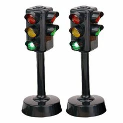 Best Sale ⭐ NUOBESTY Kids Traffic Light Toy Traffic Signal Light Model Toys Early Education Playset For Kids Toddler, Pack Of 2( Random Size) ⭐