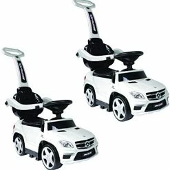 Deals ✔️ Best Ride On Cars Best Ride-On Cars Baby Toddler 4-in-1 Mercedes Push Car Stroller W/ Led Lights For Ages 1-3, Wh ❤️ -Scooters & Equipment Sales 41bOJ3zOpeL. AC