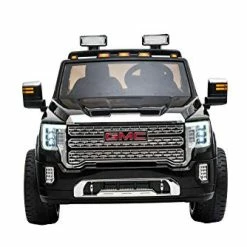 Wholesale 🎁 DAKOTT GMC Sierra Denali HD Two Seater 12 Volt Ride-On Truck W/ 2.4G Remote Control, LED Lights, Horn, Music, MP3/USB, Storage Box, Spring Suspension, Electric Vehicle For Kids Black 🌟 -Scooters & Equipment Sales 41eFexXwLHL