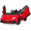 Brand new 🎉 Best Choice Products Kids 12V Ride On Lamborghini Aventador SV Sports Car Toy W/ Parent Control, AUX Cable, 2 Speeds, LED Lights, Sounds - R 👍 -Scooters & Equipment Sales 41eQCytDFwL