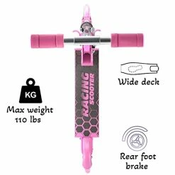 Discount 🎁 DADDYCHILD Scooters For Kids 2 Wheel Folding Kick Scooter For 👧 Girls Boys Ages 3+ To Teen, Fold-to-Carry, Lightweight, Portable Scooter With Motion-Activated Light-up Wheels, And Adjustable Handlebars Blue 🥰 -Scooters & Equipment Sales 41edWYrSAYL