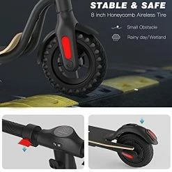 Cheapest 🎉 MEGAWHEELS Electric Scooter, 3 Gears, Max Speed 15.5MPH, 12-17 Miles Rang 7.5Ah/5.0 Ah Powerful Battery With 8'' Tires Foldable Electric Scooter For Adults, Teens, Kids, Load 220-265 Lbs A-black-b-5.0ah 🎁 -Scooters & Equipment Sales 41eeAWwKl3L