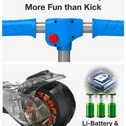 Budget 🤩 Elecorange Kid Electric Scooter, Safe Wide Light Up Deck & Wide Wheels, Reliable Thumb Throttle, 3 Adjustable Height, 5Mph Safe Speed, 60min Ride Time, Lightweight, Foldable, Scooter For Kids Ages 3-9 Whit ⌛ 11 Budget 🤩 Elecorange Kid Electric Scooter, Safe Wide Light Up Deck & Wide Wheels, Reliable Thumb Throttle, 3 Adjustable Height, 5Mph Safe Speed, 60min Ride Time, Lightweight, Foldable, Scooter For Kids Ages 3-9 Whit ⌛ -Scooters & Equipment Sales 41fq4n8b4sL