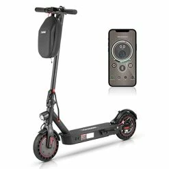 Promo 😉 IScooter Electric Scooter - 500W Motor, 22 Miles Range, Up To 21 MPH Top Speed, 10" Solid Tires, Dual Suspensions, UL Certified Folding Electric Scooter For Adults Commu 🔥