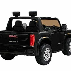 Wholesale 🎁 DAKOTT GMC Sierra Denali HD Two Seater 12 Volt Ride-On Truck W/ 2.4G Remote Control, LED Lights, Horn, Music, MP3/USB, Storage Box, Spring Suspension, Electric Vehicle For Kids Black 🌟 -Scooters & Equipment Sales 41inWosAnTL