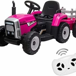Flash Sale ⭐ Nasitip Kids Ride On Tractor With Green Trailer & Remote Control, 12V Toddler Battery With Slow Start 7LED Headlights USB Music Player 2+1 Gear Shift, Green Trailer, 35W/ EVA Tire (611-greenG35) 🤩 -Scooters & Equipment Sales 41lOQ1eF59L. AC 1