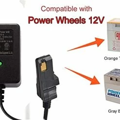 Best Sale 💯 12 Volt Battery Charger For All Power Wheels 12-Volt Ride-on Toys, For Fisher-Price Using The Gray Battery Or The Orange Top Battery 🧨 -Scooters & Equipment Sales 41mAa28v8LL