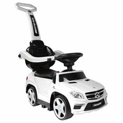 Deals โ๏ธ Best Ride On Cars Best Ride-On Cars Baby Toddler 4-in-1 Mercedes Push Car Stroller W/ Led Lights For Ages 1-3, Wh โค๏ธ