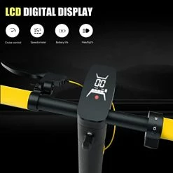 Deals ✨ ScootHop Electric Scooter - 10" Air Filled Tires - Max Speed 15.5 Mph & 25 Miles Long-Range - LED Display, 350W Electric Kick Scooter, Foldable And Cruise Control Commuter E-Scooter For Adults, Teens Yellow 😉 -Scooters & Equipment Sales 41pJdmaDSHL