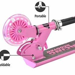 Discount 🎁 DADDYCHILD Scooters For Kids 2 Wheel Folding Kick Scooter For 👧 Girls Boys Ages 3+ To Teen, Fold-to-Carry, Lightweight, Portable Scooter With Motion-Activated Light-up Wheels, And Adjustable Handlebars Blue 🥰 -Scooters & Equipment Sales 41sHDf1GNXL