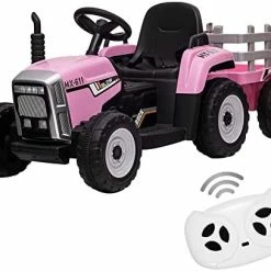 Flash Sale ⭐ Nasitip Kids Ride On Tractor With Green Trailer & Remote Control, 12V Toddler Battery With Slow Start 7LED Headlights USB Music Player 2+1 Gear Shift, Green Trailer, 35W/ EVA Tire (611-greenG35) 🤩 -Scooters & Equipment Sales 41tMCjVnCrL. AC 1