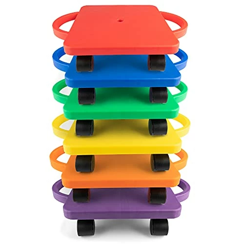 Budget โจ Champion Sports Scooter Board With Handles, Set Of 6, Wide 12 X 12 Base - Multi-Colored, Fun Sports Scooters With Non-Marring Plastic Casters For Children - Premium Kids Outdoor Activities And Toy ๐ 4 Budget โจ Champion Sports Scooter Board With Handles, Set Of 6, Wide 12 X 12 Base - Multi-Colored, Fun Sports Scooters With Non-Marring Plastic Casters For Children - Premium Kids Outdoor Activities And Toy ๐ - Image 2