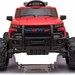 Best reviews of 🌟 DAKOTT Chevy Silverado Z71 Trail Boss Monster Truck Four Powerful Motors 12V 4x4 Big Wheels Ride On Monster Truck For Kids Blue ⌛ -Scooters & Equipment Sales 41wcbFru9FL. AC